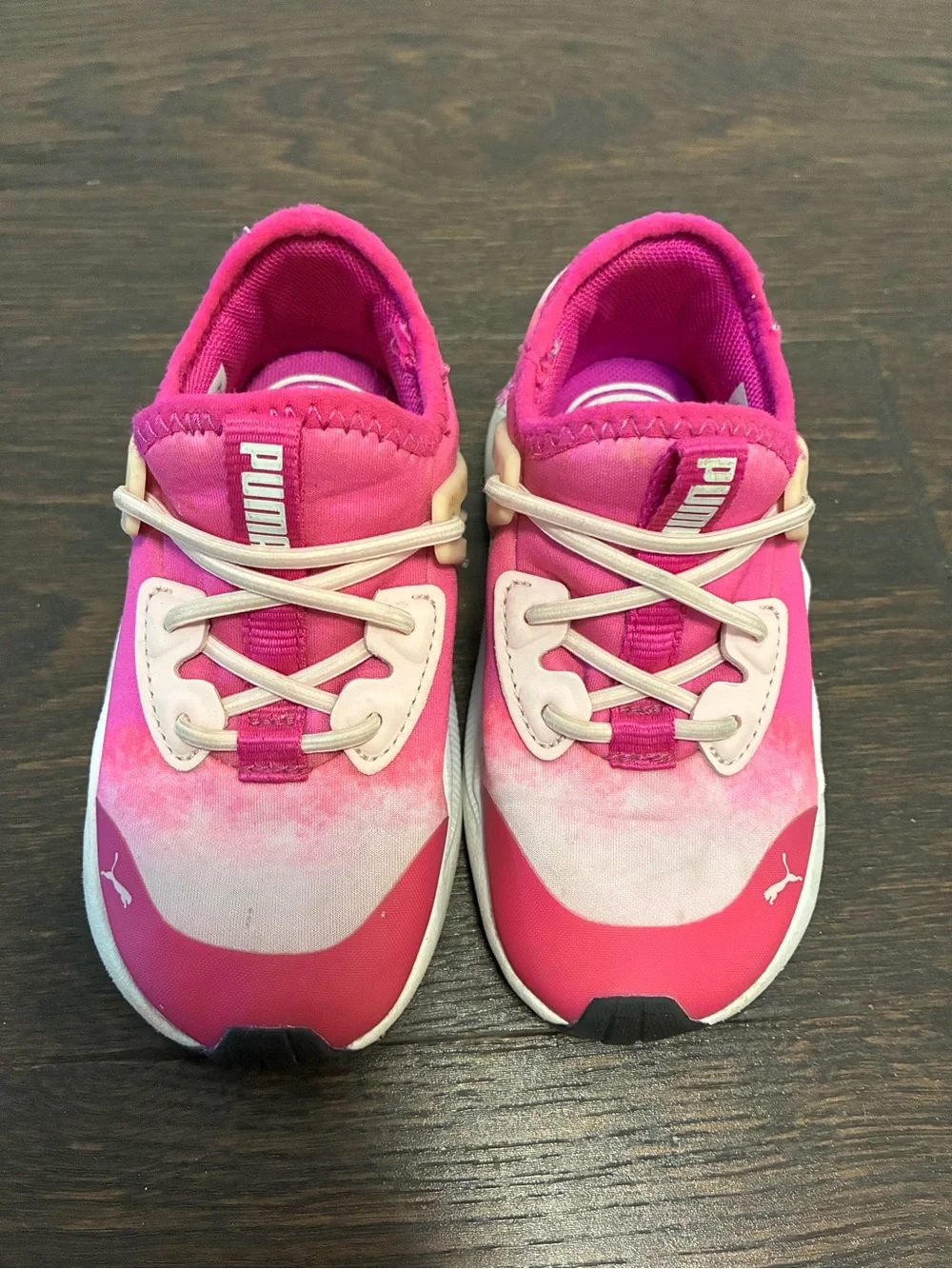 3 Puma + 1 Disney Light-Up Princess = 4 Pairs of Girls Sneakers, All Pinks, 8T
